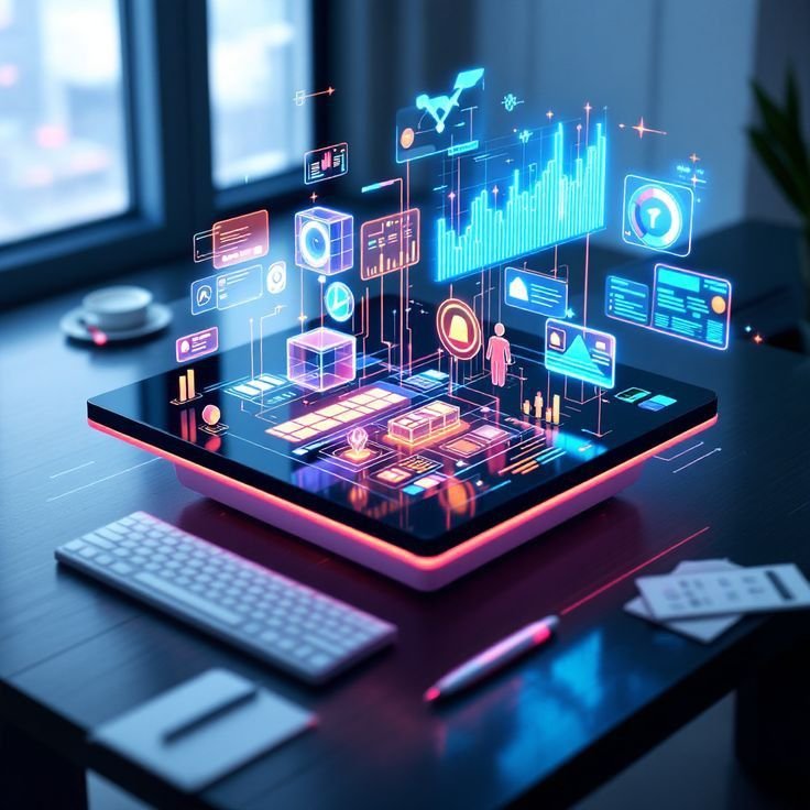 Digital tools and resources workspace for creators