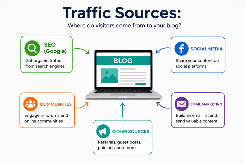 traffic sources for blogging seo beginners guide