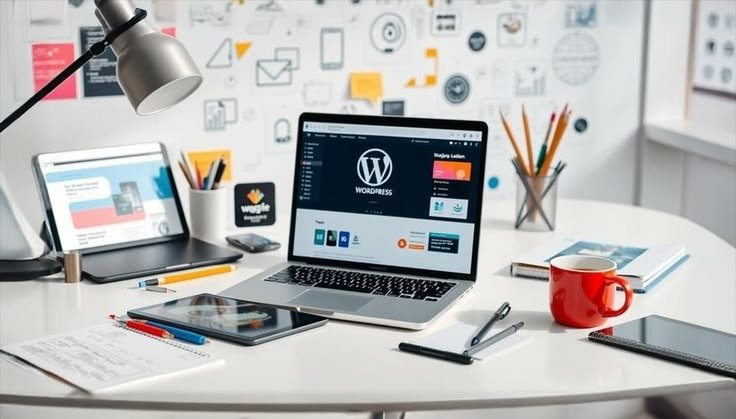 Modern WordPress blog design layout showing structured content system for Writers Web Production digital publishing platform