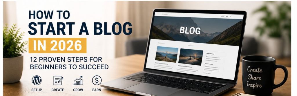 how to start a blog in 2026